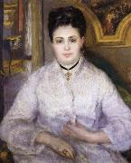Pierre Renoir Madame Victor Chocquet oil painting